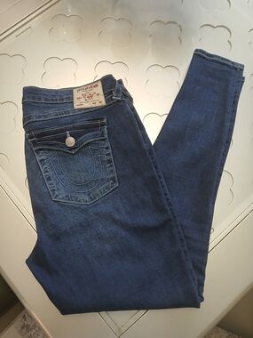 True Religion Dark Indigo Skinny Jeans - Women's